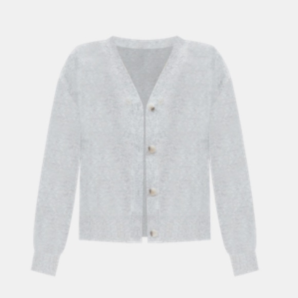 LOFT Fuzzy V-Neck Cardigan